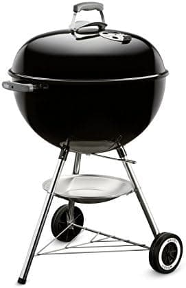 Weber Original Kettle Charcoal Grill, 22-Inch, Black – Classic Outdoor BBQ Grill with One‑Touch™…