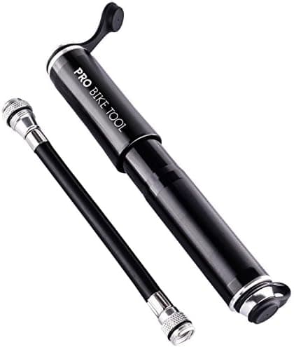 Pro Bike Tool Mini Bike Pump - Compact and Portable Bicycle Tire Pump for Fast Inflation - Compatible with Presta and Schrader…