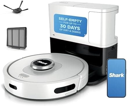 Shark Matrix Clean | Robot Vacuum Cleaner with Powerful Suction for Pet Hair, Rugs, Carpets & Hard Floors | Self-Empty Base |…