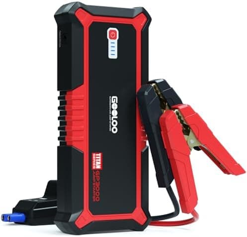 GOOLOO Upgraded GP3000 Jump Starter 3000A Peak Car Starter (Up to 9L…