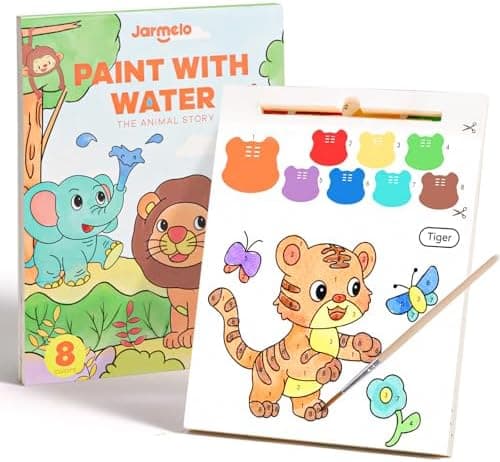 Jar Melo Paint with Water Books for Toddlers, Mess Free Watercolor Painting Activity for Kids Ages 1-3, 2-4, 4-6, Art Craft…