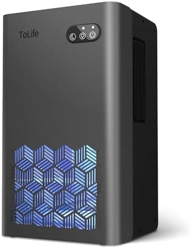 ToLife Dehumidifier for Home 95 OZ Water Tank, 1000 sq.ft Dehumidifiers for Basement Bedroom Bathroom with…