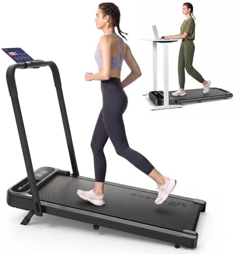 UREVO Strol 2E Pro Smart Incline Walking Pad Treadmill with APP, 12% Incline, Compact Walking Pad with Safety…