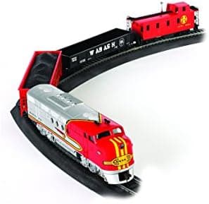 Bachmann Trains - Santa Fe Flyer Ready To Run Electric Train Set - HO Scale 19.50 x 3.00 x 13.25 Inches