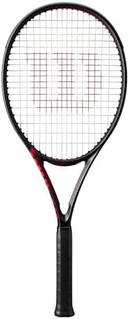 Wilson Clash 100 V3 Strung Adult Performance Tennis Racket - Grip Size 2-4 1/4", Strung with…