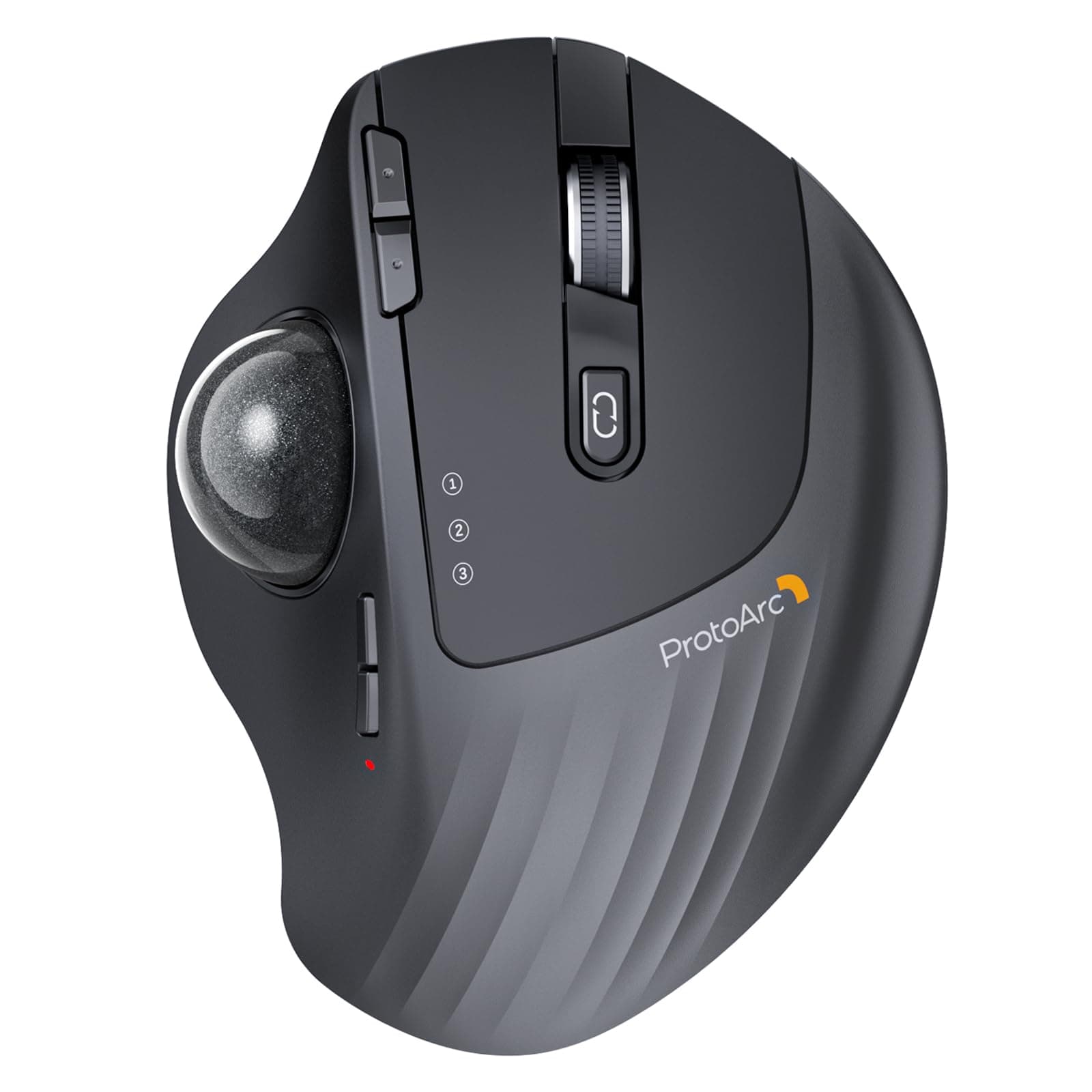 ProtoArc Wireless Trackball Mouse, EM01 NL Ergonomic Bluetooth Rollerball Thumb Rechargeable Computer Laptop Mouse, Adjustable…