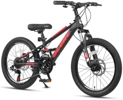 Glerc 20 24 26 Inch Kids Bike, Kids Mountain Bike for Boys and Girls Ages 6+, 21-Speed Skyline Bicycle with Front Suspension and…