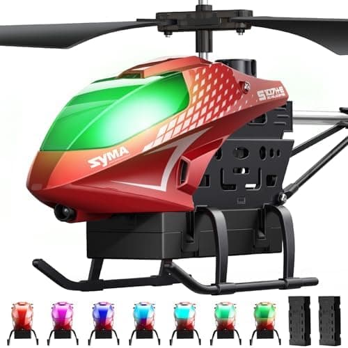 SYMA RC Helicopter, Remote Control Helicopter with 40 Mins Flight Time(2 Batteries), Auto Obstacle Avoidance, 7 LED Lights and…
