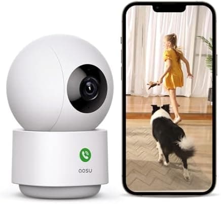 aosu 2K Security Camera Indoor, Baby Monitor Pet Camera 360-Degree…