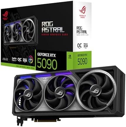 ASUS ROG Astral GeForce RTX™ 5090 OC Edition Graphics Card, NVIDIA (PCIe® 5.0, 32GB GDDR7, HDMI®/DP 2.1…