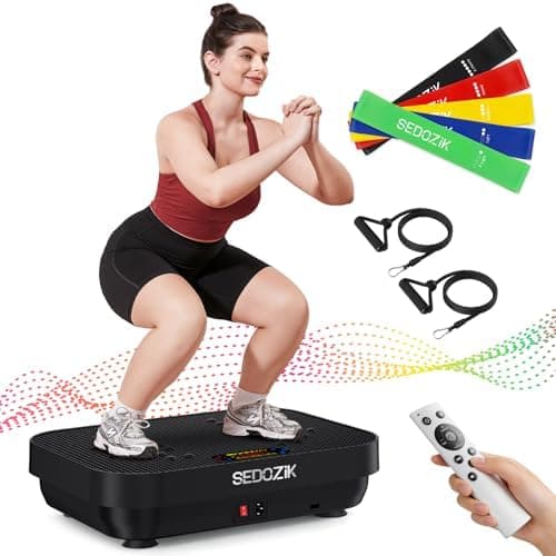SEDOZIK Vibration Plate Exercise Machine, Vibration Plate for Lymphatic Drainage Weight Loss, 450 Lbs Capacity Full Body…