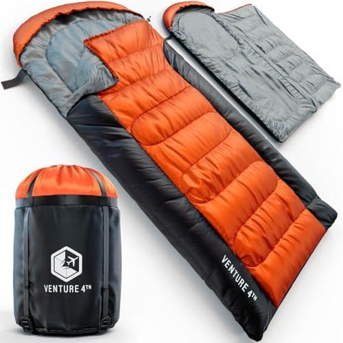 VENTURE 4TH Backpacking Sleeping Bag – XXL, Double and Single Sizes - Lightweight Warm & Cold Weather…