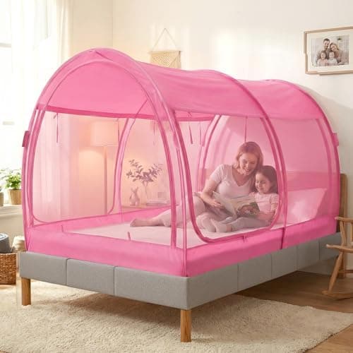LEEDOR® Bed Tent Dream Tent Bed Canopy Shelter Cabin Sleeping Tent Indoor Pop Up Privacy Warm Breathable…