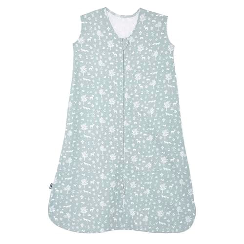 HALO SleepSack, 100% Cotton Wearable Blanket, Swaddle Transition Sleeping Bag, TOG 0.5, Sage…