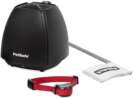 PetSafe Stay & Play Wireless Pet Fence for Stubborn Dogs - No Wire Circular Boundary, Secure 3/4-Acre Yard, for Dogs 5lbs+…