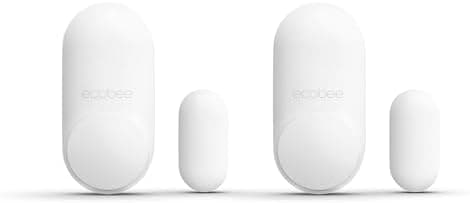 ecobee Smart Sensor for Doors & Windows 2 Pack - Wifi Contact Sensor for Home Security, Energy Savings - Compatible with Smart…