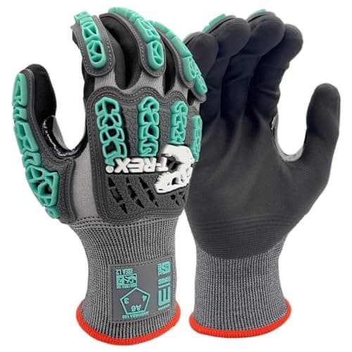 MAGID TRX463 T-REX Impact Work Gloves - ANSI A6 Cut Resistant, Level 2 Impact Protection - Men's & Women's Safety Gloves for…