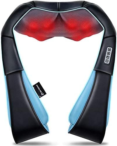 Mo Cuishle Women Men Gifts, Shiatsu Back Shoulder and Neck Massager with Heat, Electric Deep Tissue 4D Kneading Massage, Best…