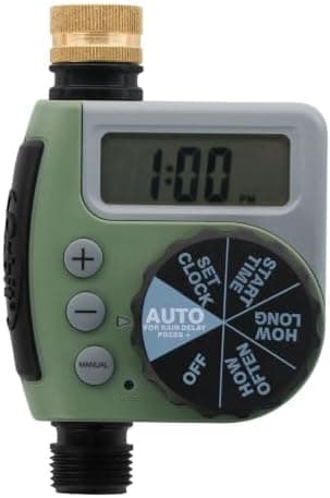 Orbit One Outlet Single-Dial Hose Faucet Timer - Easy Programmable - For Garden Watering System - LCD Hose Timer with Adjustable…