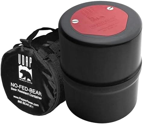 NO-FED-BEAR UDAP Bear Resistant Canister, Hiking Camping Backpacking Hunting Food Storage Container with…