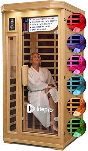 LifePro Rejuvacure 1 or 2 Person Indoor Sauna — Far Infrared Sauna…