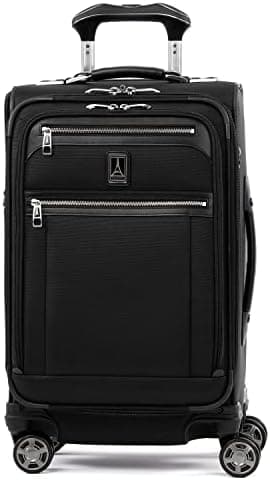 Travelpro Platinum Elite Softside Expandable Carry on Luggage, 8 Wheel Spinner Suitcase, USB Port…