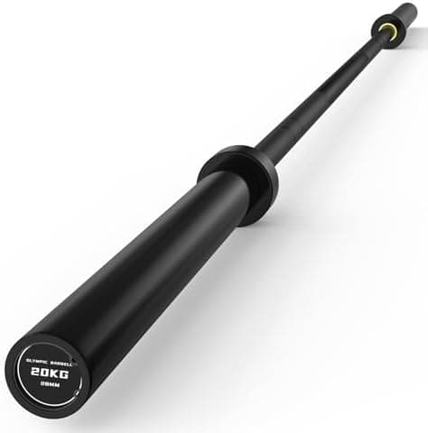 PAPABABE 7FT Olympic Barbell 45 lb Barbell 2 INCH 1000lbs/1500lbs Capacity Olympic Bar with Moderate Knurling For Squats Curls…