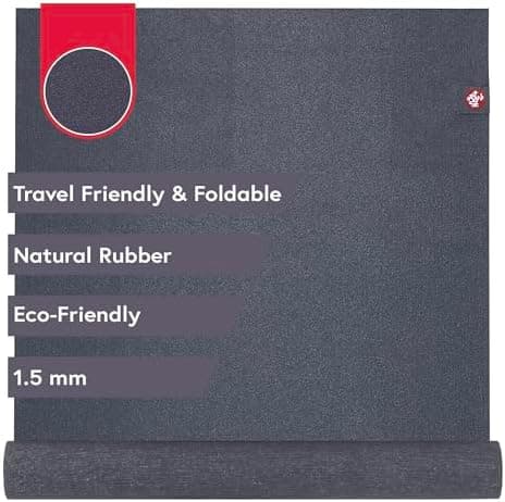 Manduka eKO SuperLite Yoga Mat - 1.5mm Natural Rubber | Foldable &…