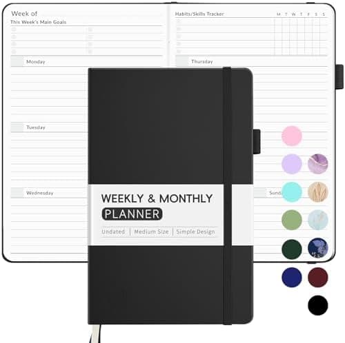 Undated Weekly Planner for 2026, Forvencer Simplified Weekly & Monthly Calendar Planner, Cute Daily Organizer…