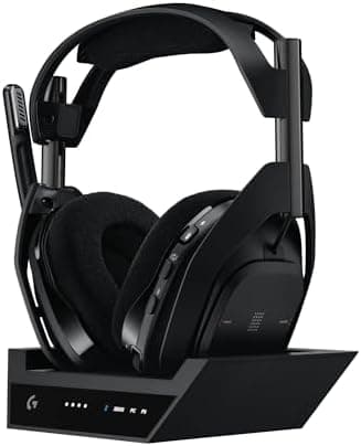 Logitech G Astro A50 X Multi-Platform Wireless Gaming Headset + Base Station for PS5/Xbox/PC: PLAYSYNC Video & Audio Switcher…