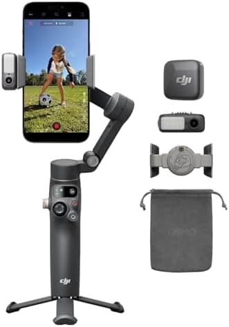 DJI Osmo Mobile 8 Advanced Tracking Combo Gimbal Stabilizer for Phone, AI Native Tracking with Audio & Lighting, 360° Pan…