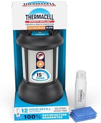 Thermacell Mosquito Repellent Lantern; No Spray Mosquito Repellent For Patios; Includes 12-Hours of Protection; Scent-Free, No…