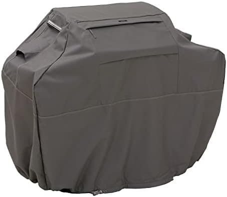 Classic Accessories Ravenna Water-Resistant 58 Inch BBQ Grill Cover, Dark Taupe