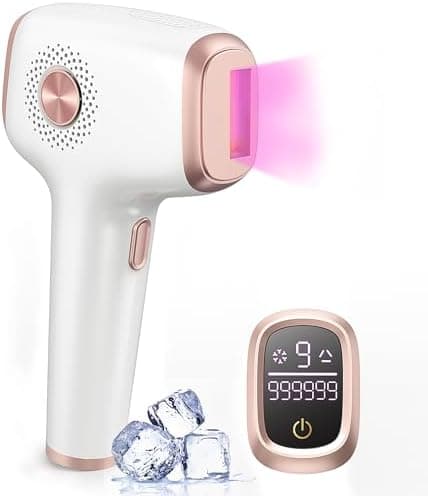 INNZA IPL Hair Removal with Ice Cooling Care Function for Women,Long-Lasting Results,999,999 Flashes Painless…