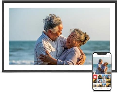Digital Picture Frame, 15.6 Inch Large Frameo Digital Photo Frame WiFi, 32GB, 1920 * 1080 IPS HD Touch…