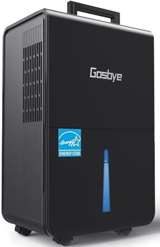 Gasbye 4500 Sq.Ft. 2026 Energy Star Dehumidifier for Basement & Large Rooms with Drain Hose, Max 115 Pints/Day | 45dB Quiet…
