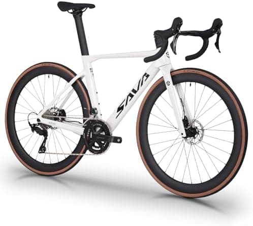 SAVADECK Carbon Fiber Road Bike, Hydraulic Oil Disc Bike with Carbon…