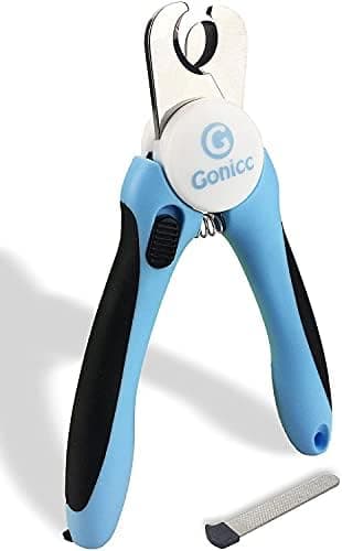 gonicc Dog & Cat Pets Nail Clippers and Trimmers - with Safety Guard to Avoid Overcutting, Free Nail File, Razor Sharp Blade…