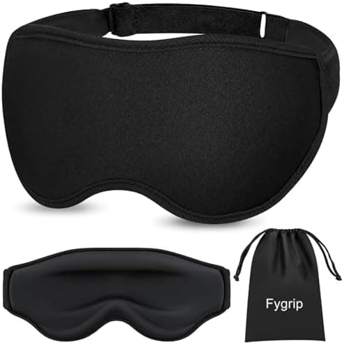 Fygrip 3D Eye Mask Sleep Mask for Men & Women, 100% Pressure-Free & Light Block-Out Eye Mask for Sleep with…