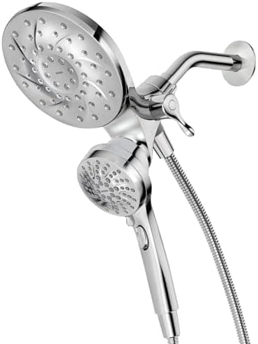 Moen Engage Chrome Magnetix 2-in-1 Combo Rain Showerhead with Detachable Handheld Shower Spray…