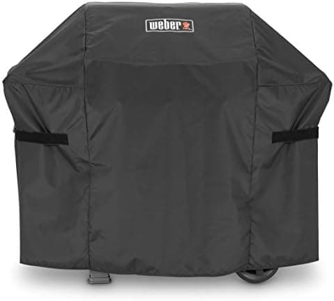Weber Premium Outdoor Grill Cover, Black – Water‑Resistant Cover for Spirit 300 Series & Spirit 400 Series 4‑Burner Gas Grills…
