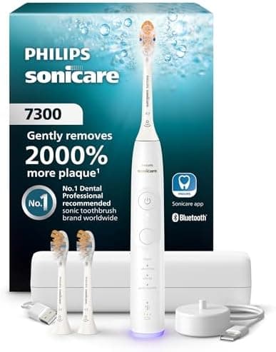 Philips Sonicare 7300 Series Electric Toothbrush - Next-Generation Sonicare Technology, Pressure Sensor, 12 Brushing Settings…