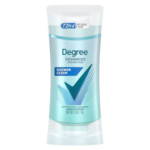 Degree Advanced Protection Antiperspirant Deodorant Shower Clean for 72-Hour Sweat & Odor Control for Women, with Body Heat…