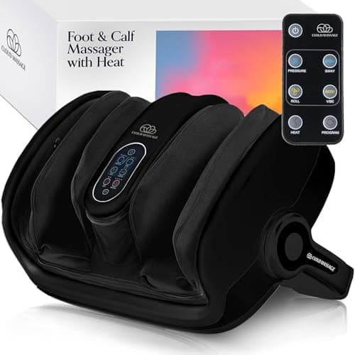 Cloud Massage Shiatsu Foot Massager with Heat, Deep Kneading Therapy for Pain Relief, Circulation…