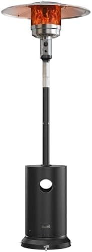 EAST OAK 50,000 BTU Patio Heater for Outdoor Use with Round Table Design, Double-Layer Stainless Steel Burner, Wheels, Triple…