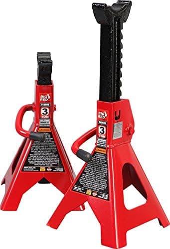 BIG RED T43202 Torin Heavy Duty Steel Jack Stands: 3 Ton (6,000 lb) Capacity Car Lifting Stand,1…