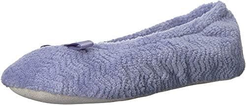 isotoner Women's Chevron Non-Slip Ballerina Slipper
