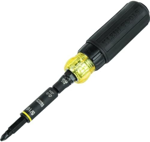 Klein Tools 32500HDRT KNECT Ratcheting Screwdriver, Multi-Bit Screwdriver/Nut Driver, Impact Rated 11-in-1…