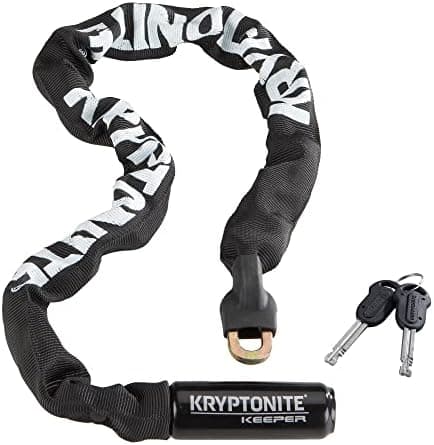 Kryptonite Keeper 785 Bike Chain Lock, 2.8 Feet Long Heavy Duty Anti-Theft Bicycle Chain Lock with Keys for Bike, Motorcycle…