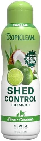 TropiClean Deshedding Dog Shampoo, Fast-Acting Shedding Control & Coat Softener, Puppy Safe, Made in USA, Lime & Coconut Scent…